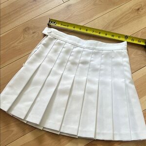 2015 American Apparel White mini Tennis Skirt